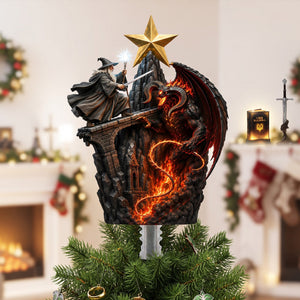 Fantasy Castle Acrylic Christmas Tree Topper -  Personalized Gifts For Christmas 03nalu110826