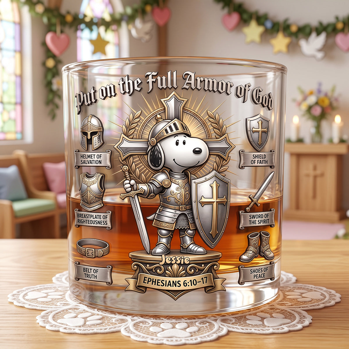 Armor Of God Drinking Glass - Personalized Gifts For Christians 02tyta110726