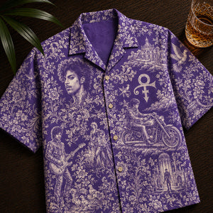 Virtuosic Prince Toile De Jouy Hawaiian Shirt, Personalized Gifts For Music Lovers 05qhdt100726