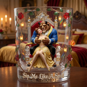 Hot Spell Love Round Glass - Personalized Gifts For Couple 06palu130726