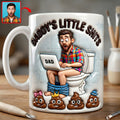 Funny Poop Dad Coffee Mug - Custom Photo Gifts For Dad Coffee Mug 04NAQN040326
