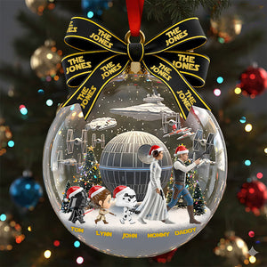 Family Walking Together Christmas Ornament Personalized Gifts 01QHDT021025