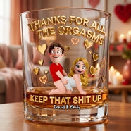 Naughty Couples Drinking Glass - Personalized Gifts For Couples 01hudh270526