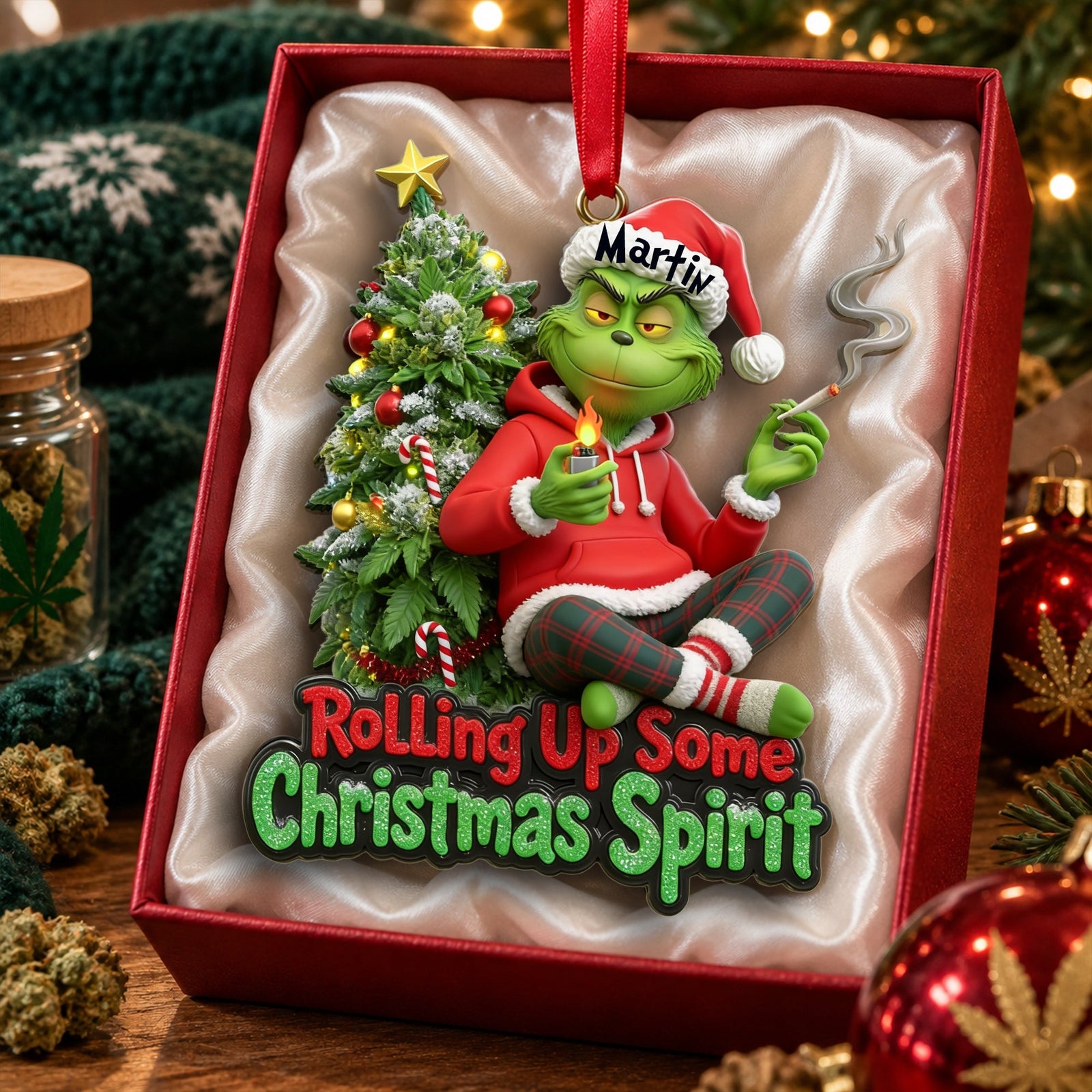 Holiday Chill Mode Christmas Ornament - Personalized Gifts For Christmas 08tolu061026