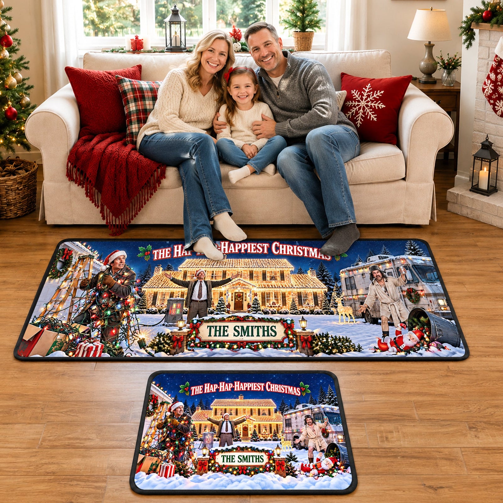 The Happiest Christmas Runner Rug - Personalized Funny Gifts For Movie Lovers 05haqn240926