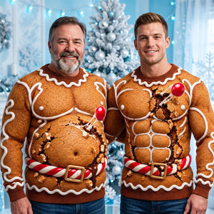Gingerbread Ugly Sweater - Personalized Gifts For Christmas 04hadt161026