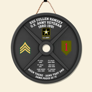 Custom Military Branch Gifts For Veteran, Weight Plate Wood Sign 02qhqn050924-Homacus