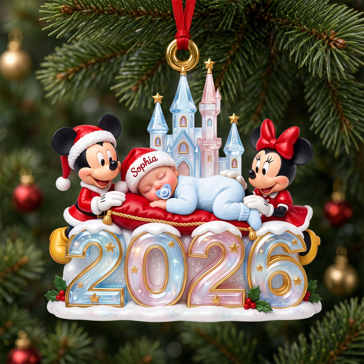 Baby Whimsical Christmas 2026 Ornament - Personalized Christmas Gifts For Kids 01tydh241026