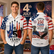 Proud American - Celebrated America 250th Anniversary Hawaiian Shirt - Gifts For Patriots 03nalu280526 - Hawaiian Shirts - GoDuckee