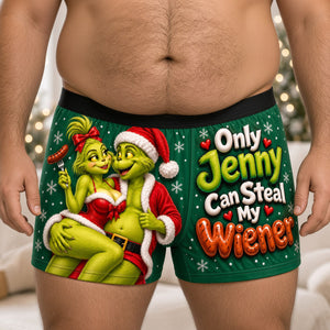 Cheeky Christmas Men's Boxers - Personalized Gifts For Him 05OHDH241026