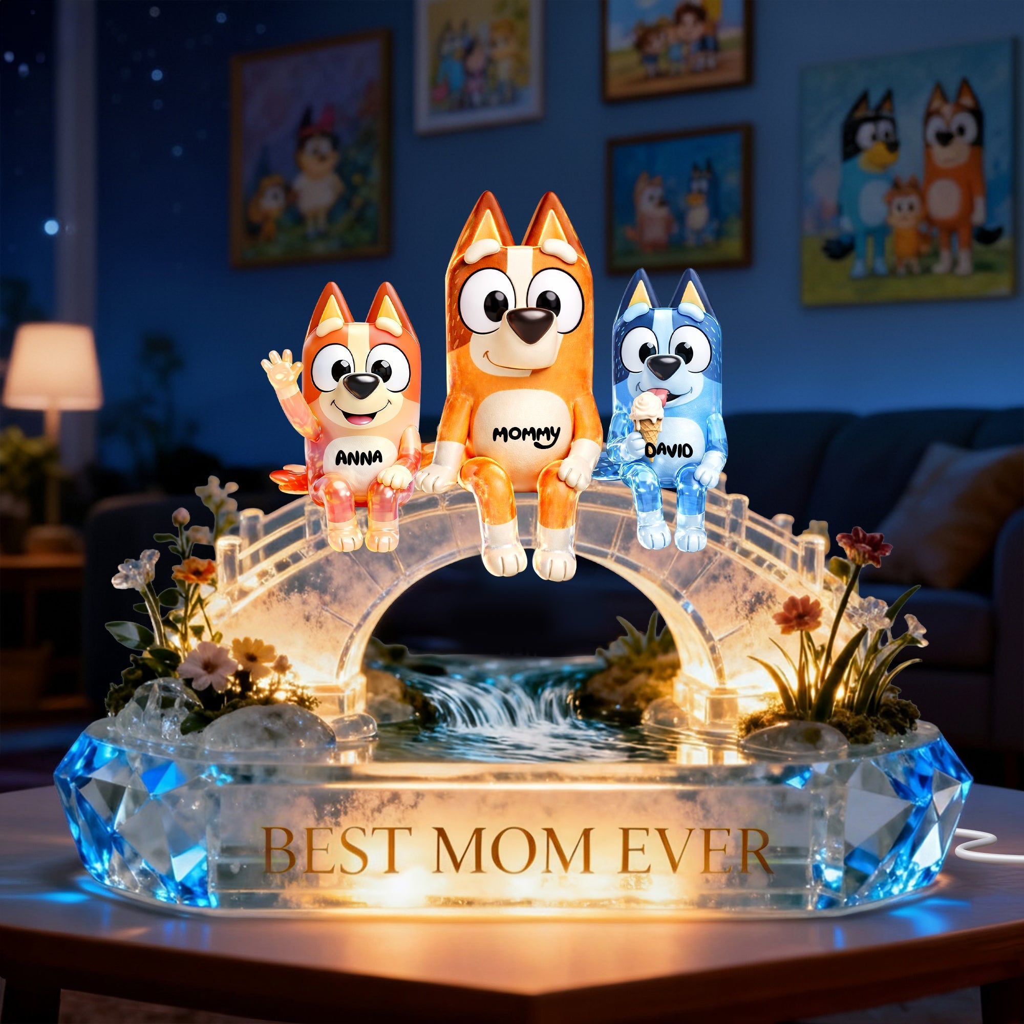 Heartfelt Mom & Her Little Ones Light Box - Personalized Gift For Mom 05OHLU090226