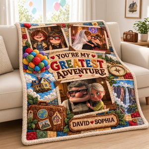 You're My Greatest Adventure Blanket - Personalized Gifts For Couple 07halu081026