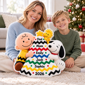 Christmas Tree Family Pillow  - Personalized Gifts For here Family Pillow 03NAQN161026