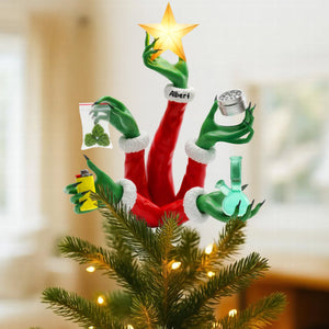 Funny Holiday Christmas Tree Topper - Personalized Gifts For Stoners 04toqn201125