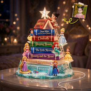 Book Tree Princess Light Box - Custom Photo Gifts For Christmas Acrylic Light Box 01PADH231026