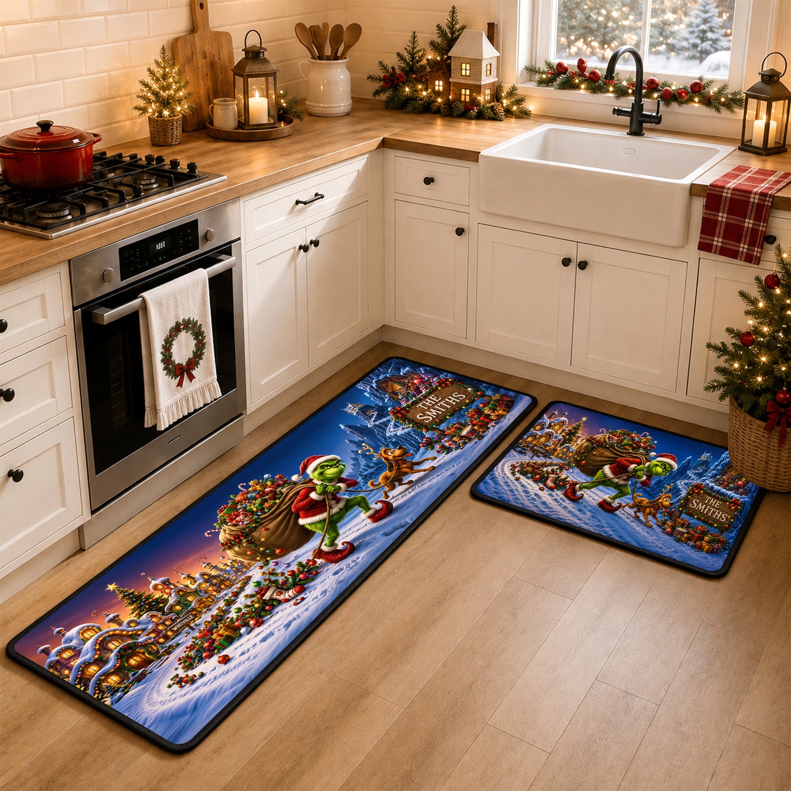 Funny Santa Runner Rug - Personalized Christmas Gifts 06HAQN220826