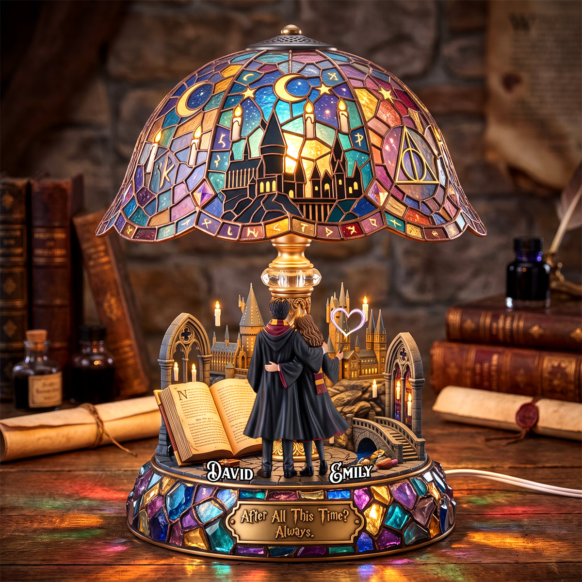 Eternal Love's Fantastical Journey Light Box - Personalized Gifts For Couples 02padh080726