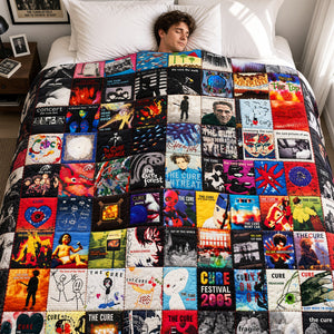 The Cure Nostalgia Blanket - Personalized Gifts For Music Lovers 02huta241026