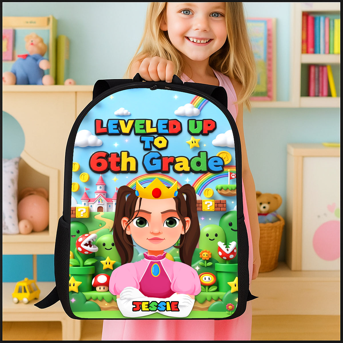 Leveled Up School Bag - Personalized Gifts For Kids 03nata290626