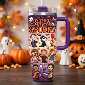 Personalized Spooky Movie Night 40oz Tumbler – Halloween Gifts For Horror Lovers 03qhta310726