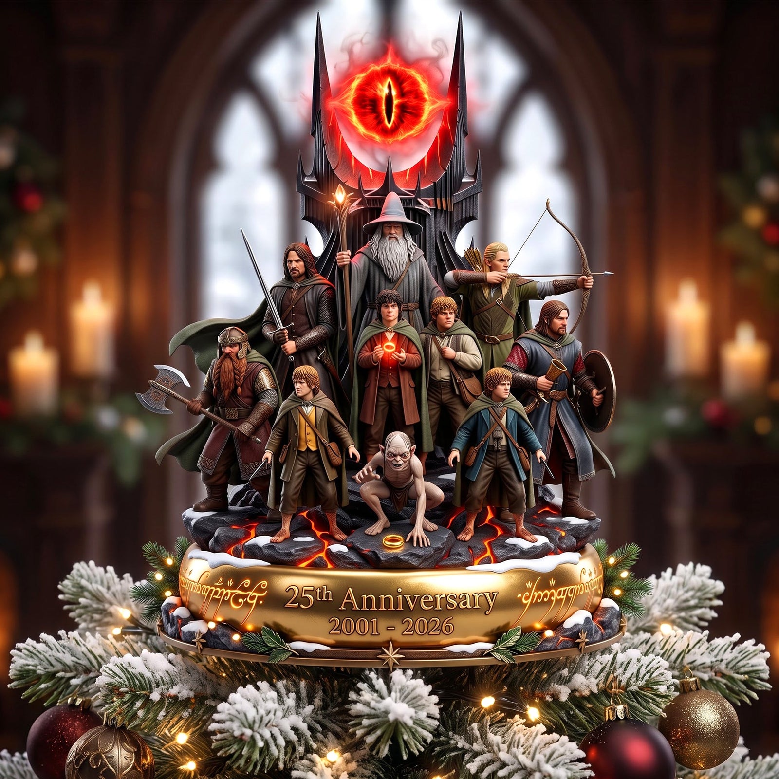 25th Anniversary Fantasy Tree Topper - Personalized Gifts For Christmas 06naqn100926