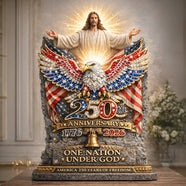 250th Anniversary Acrylic Plaque Personalized Gifts For Christians 04TODT050326 - Shaped Plaques - GoDuckee