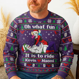 Personalized Christmas Gifts For Couple Ugly Sweater 05kiqn260925