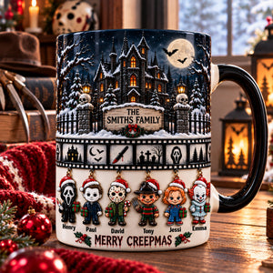 Midnight Slashers Merry Christmas Accent Mug - Personalized Christmas Gifts For Horror Lovers 02palu051026