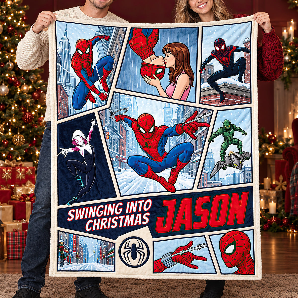 Mask Hero Blanket - Personalized Gifts For Christmas 03hadt261026