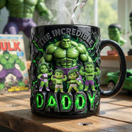 Power Dad And Kids Magic Coffee Mug - Personalized Gifts For Dad 01PALU090526-Homacus