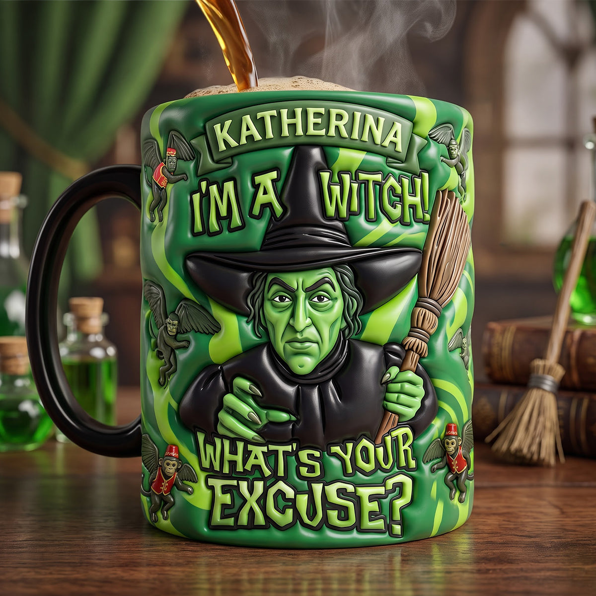 Magical Green Character Magic Mug - Personalized Gifts 02hudh100926