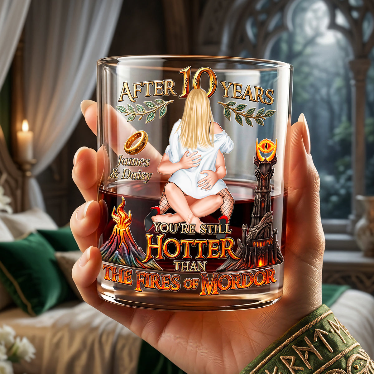 Naughty Couples Drinking Glass - Personalized Gifts For Couples 02huta120626