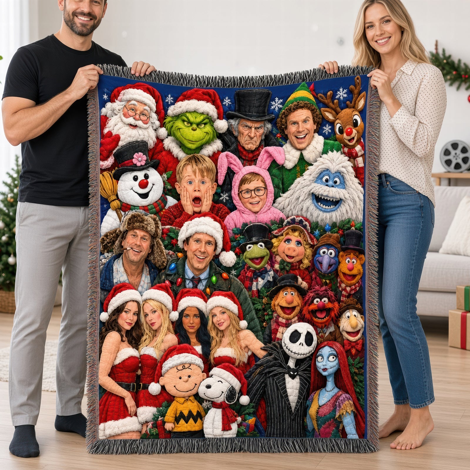 Timeless Christmas Nostalgia Blanket - Personalized Gift For Christmas 02HUQN021026