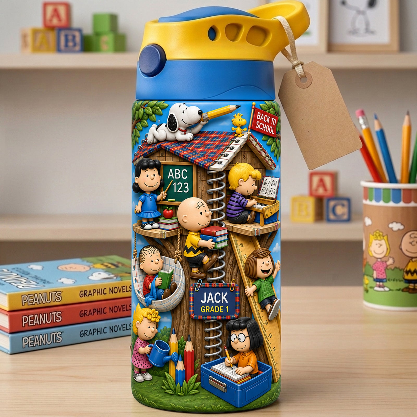 Classroom Friends Colorful Kid Tumbler Personalized Back To School Gift 03HALU270726