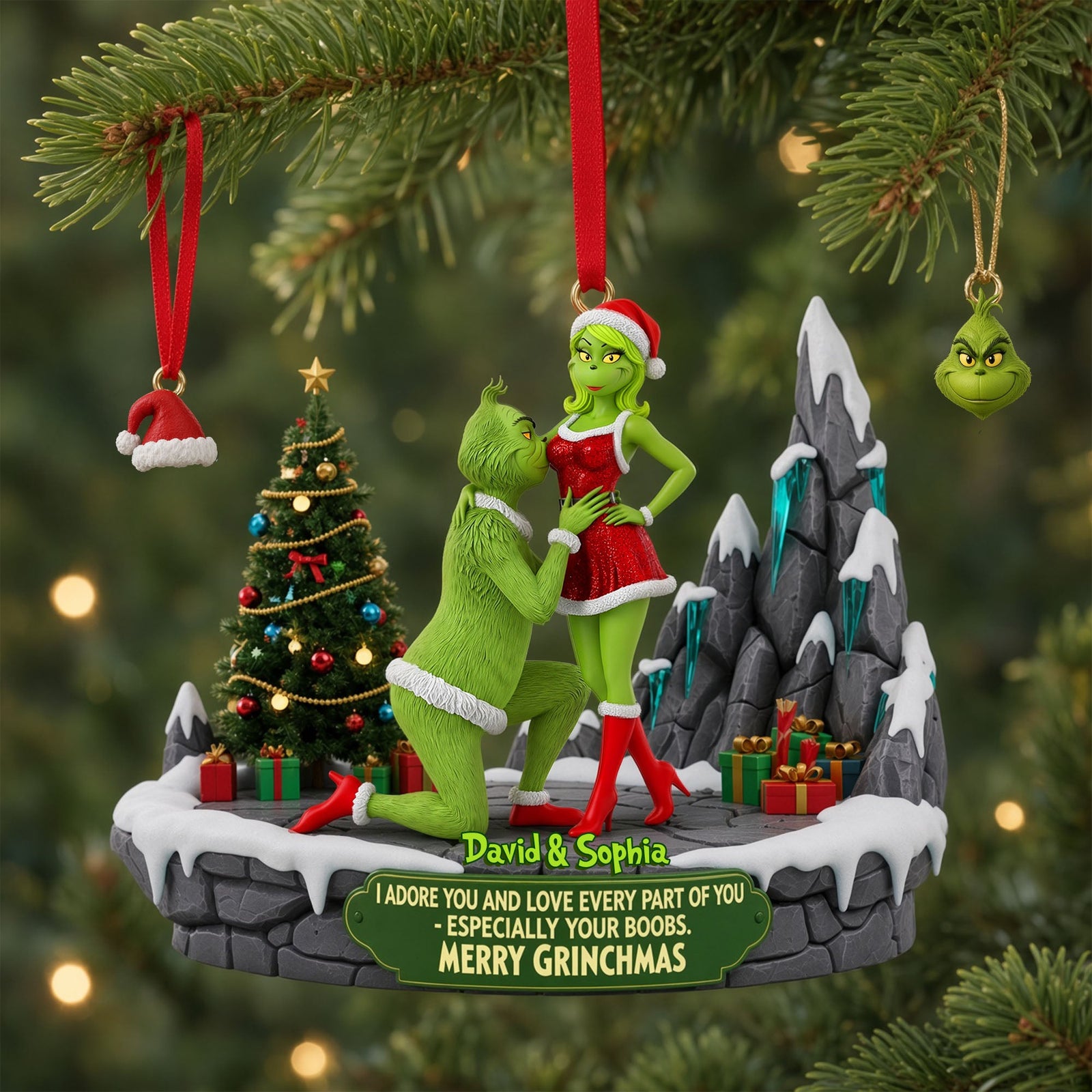 Nasty Couple Ornament - Personalized Christmas Gifts 05ohlu130826