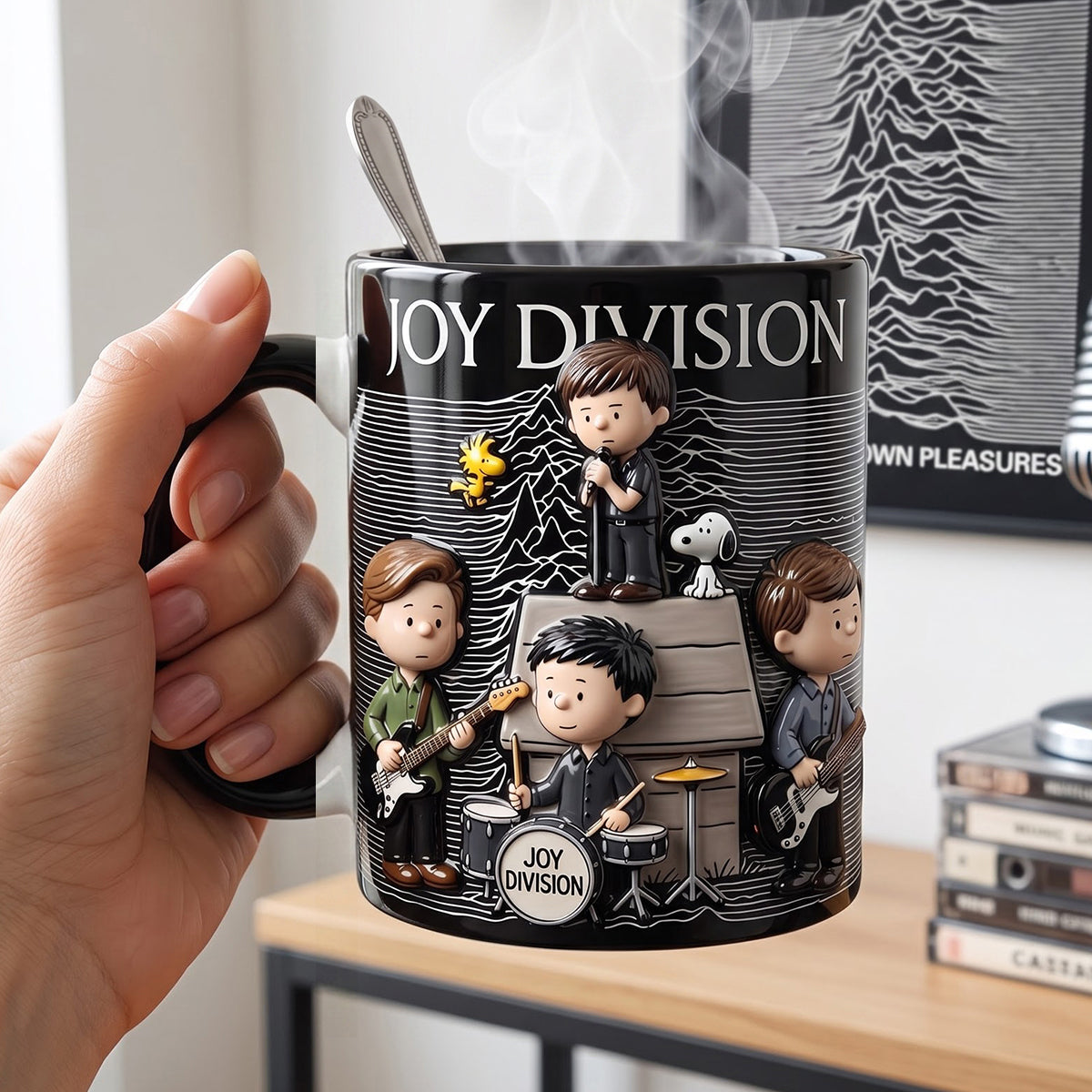 Joy Division Rock Pup Accent Mug - Personalized Gifts For Music Lovers 06hutn290726