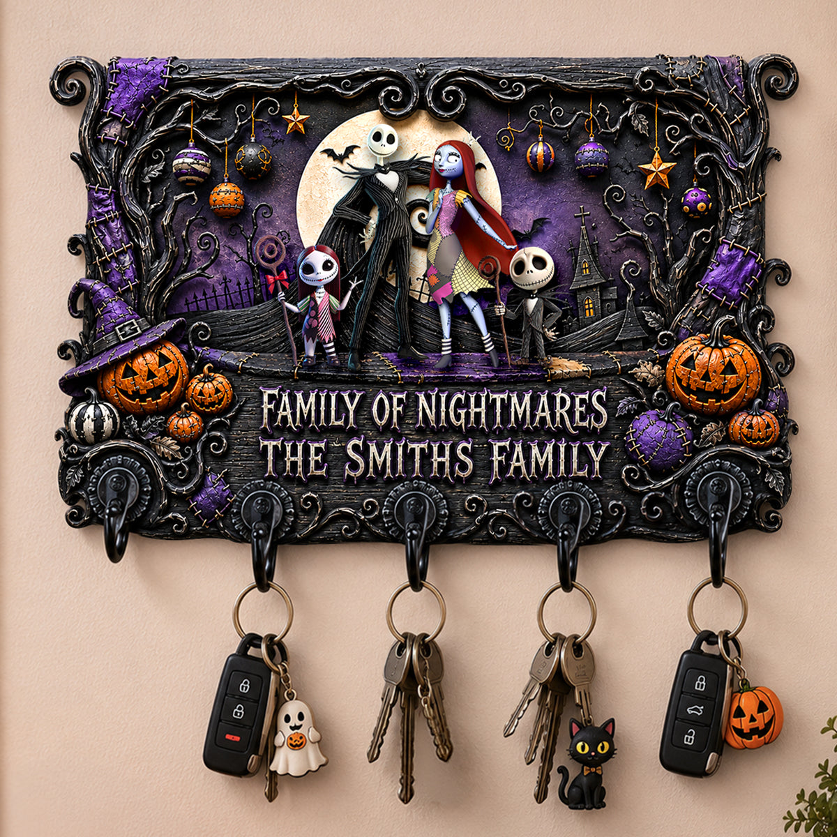 Gothic Family Acrylic Key Hanger - Personalized Gifts For Family 06ohdh280726