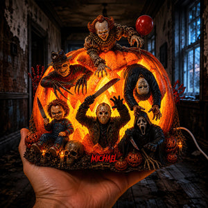 Scary Villain Acrylic Light Box - Personalized Gifts For Horror Lovers 05nadt300726
