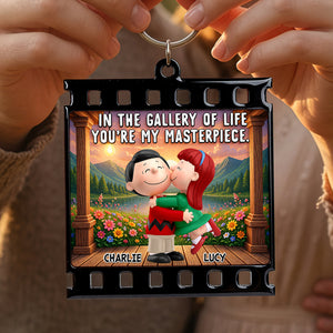 You Are My Masterpiece Keychain - Personalized Gifts For Couple 04todt270726