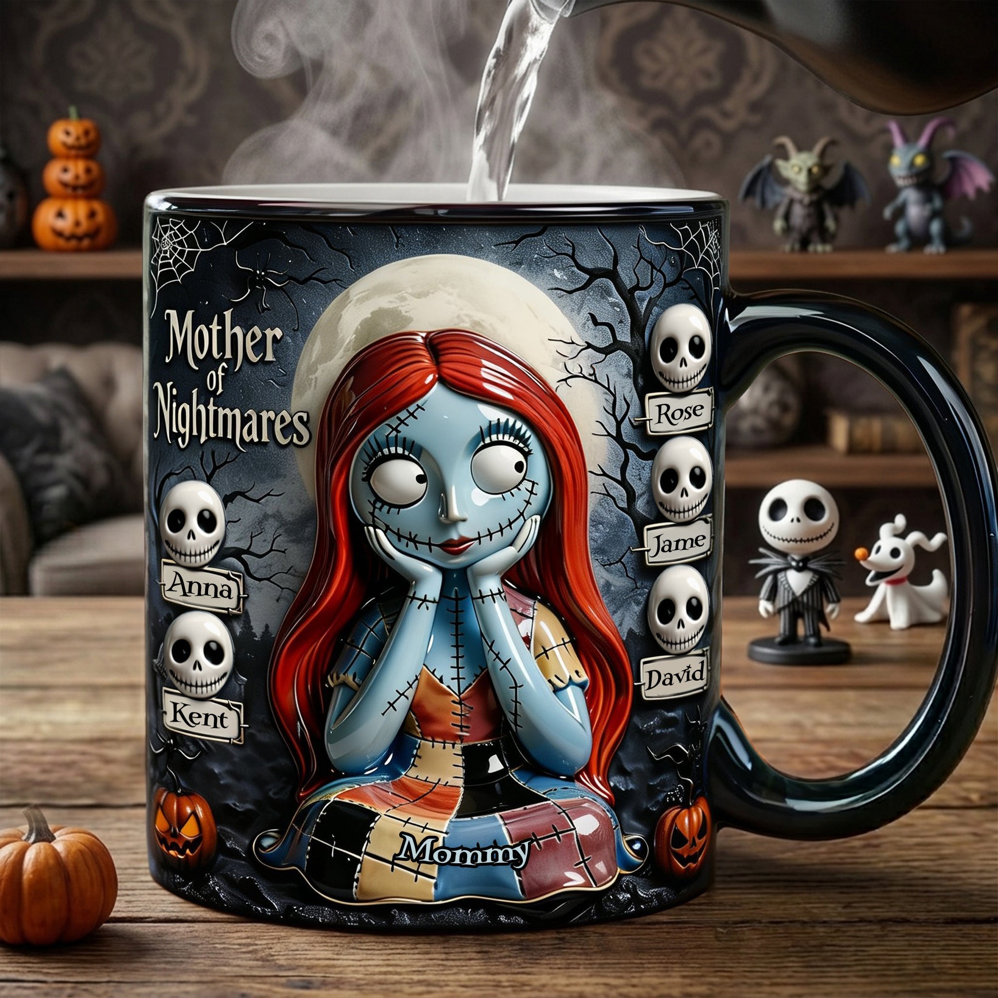Spooky Mom And Kids Magic Ceramic Coffee Mug 01TOLU270326