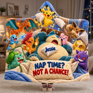 Nap Time Funny Adventure Hood Blanket - Personalized Gifts For Fans Wearable Blanket Hoodie 04HATA261026