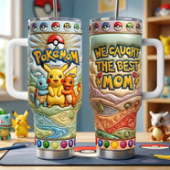 Lovely Magical Mom 40oz Tumbler With Handle - Personalized Gifts For Moms 02QHQN030426