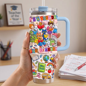 Vibrant & Joyful Class 40oz Tumbler With Handle, Personalized Gifts For Teacher 04qhtn220726