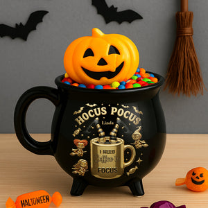 Spooky Sips Cauldron Mug - Personalized Gifts For Fantasy Lovers 04TGDT180825