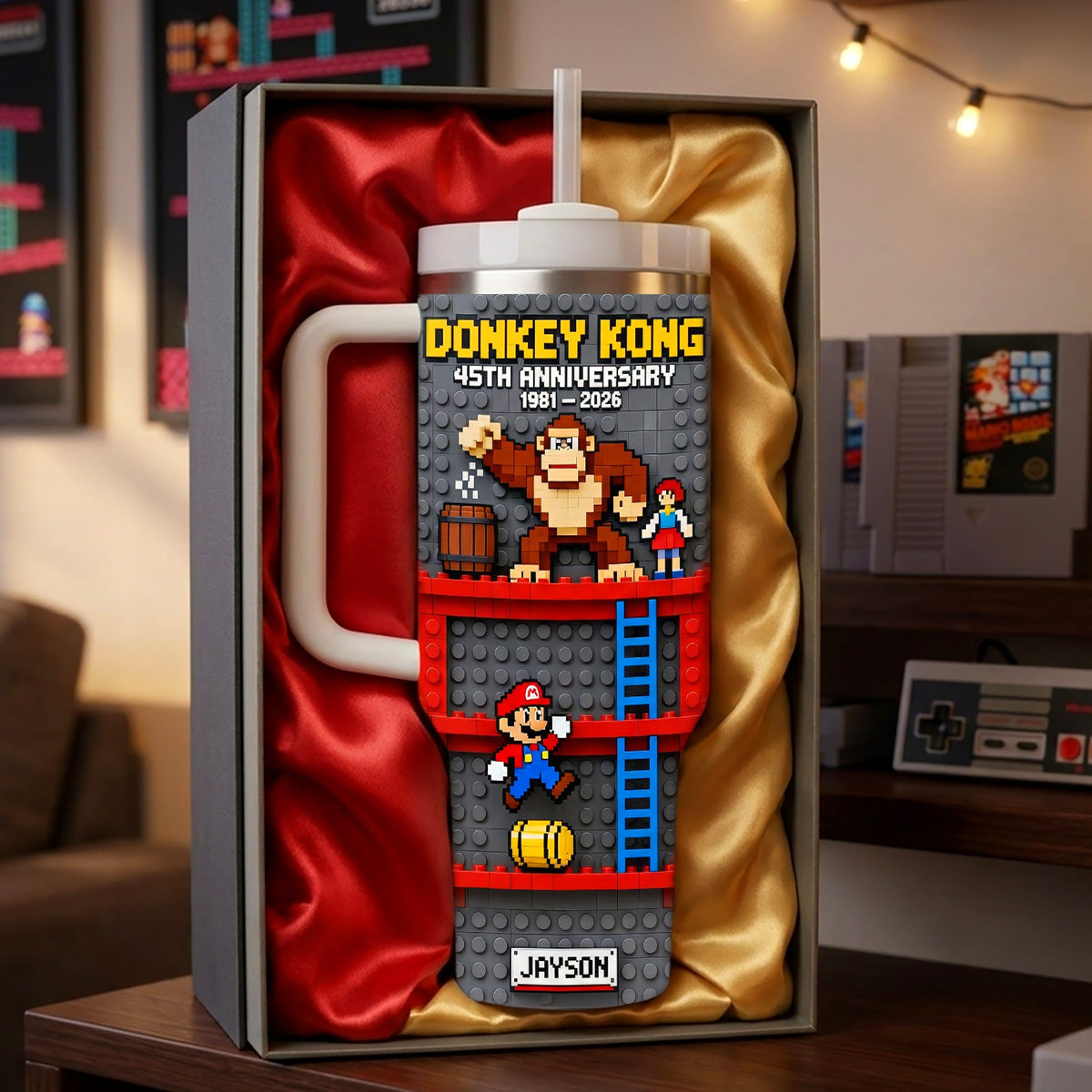 45th Anniversary Retro Game 40oz Tumbler - Gifts For Game Lovers 04kimg050326