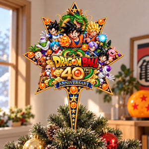 40th Anniversary Legend Acrylic Christmas Tree Topper - Personalized Gifts For Christmas 13ohlu081026
