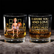 Naughty Couple Round Glass - Personalized Gifts For Couple 02ohqn161225 - Glass - GoDuckee
