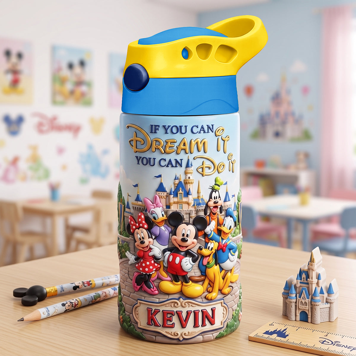Happy Friends 12oz Colorful Kid Tumbler Personalized Gifts For Kids 03TYTA270726