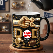 Best American Football Dad Magic Coffee Mug - Personalized Gifts For Dad 02natn190526