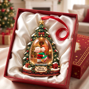 Kissing Couple Acrylic Ornament - Personalized Christmas Gift For Couples 01TOTN230926HG